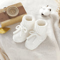 Baby Shoes Solid Color Knitted Newborn Boys and Girls Boots First Walkers Soft Bottom Infant Unisex Footwear 0-18m Child Booties